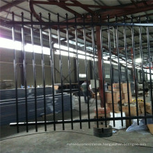 2.4 length 1.8m height black steel fence/galvanized steel fence gate/ black aluminum fence panel